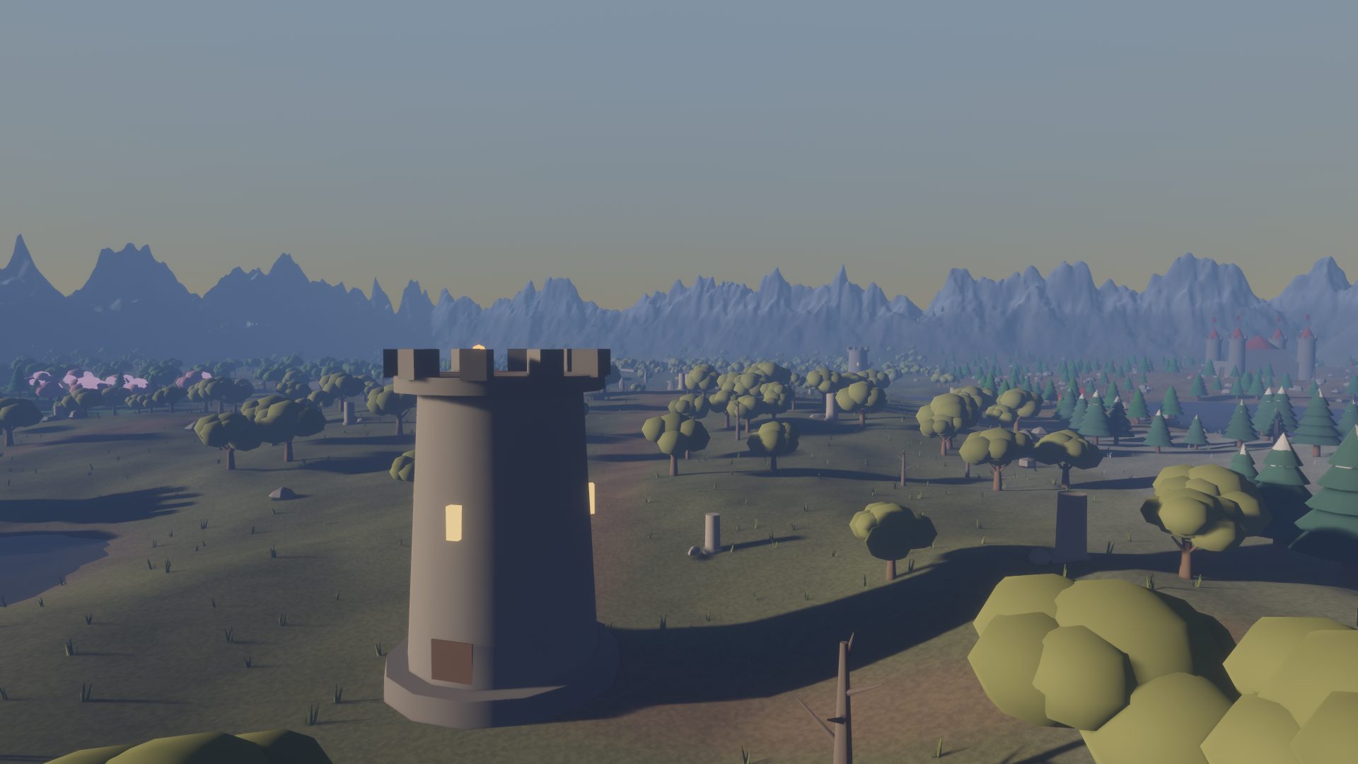 A lonely watchtower on the contested frontier